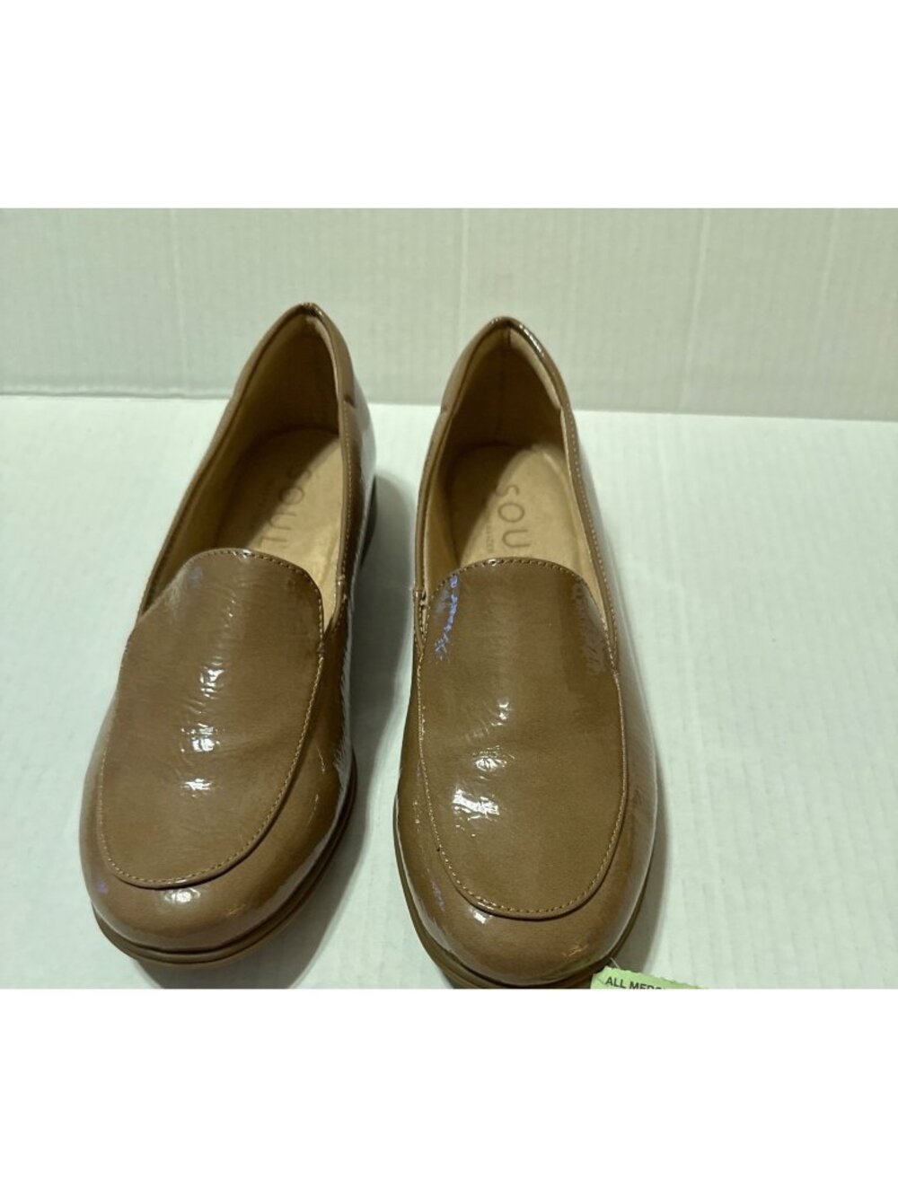Naturalizer Women's Luv Slip on Memory Foam Dark Taupe Loafer Size 5.6